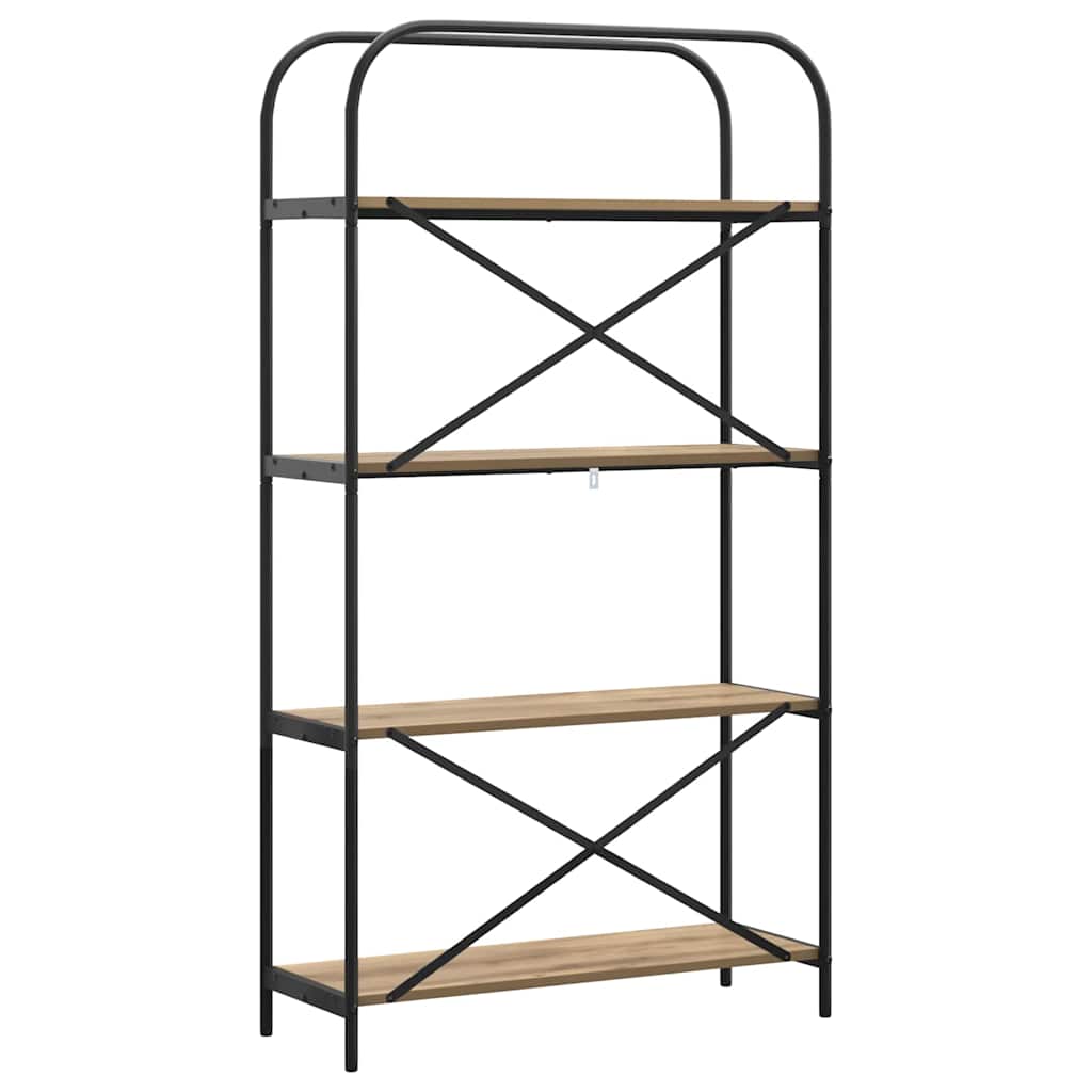 Bogreol Artisan Egetræ 80 x 30 x 146 cm Konstrueret træ