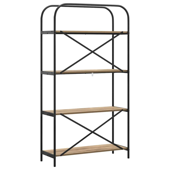 Bogreol Artisan Egetræ 80 x 30 x 146 cm Konstrueret træ