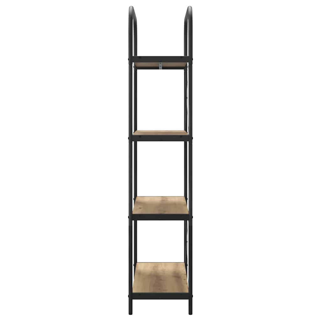 Bogreol Artisan Egetræ 80 x 30 x 146 cm Konstrueret træ