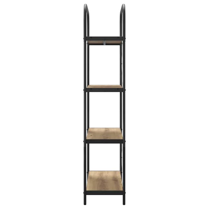 Bogreol Artisan Egetræ 80 x 30 x 146 cm Konstrueret træ