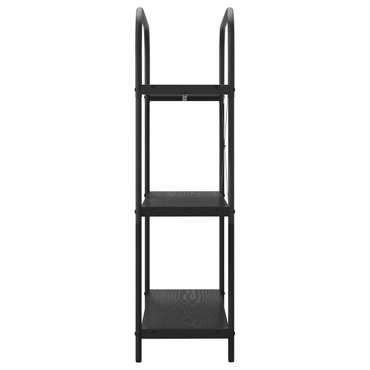 Bogreol Sort eg 80 x 30 x 109 cm Konstrueret træ