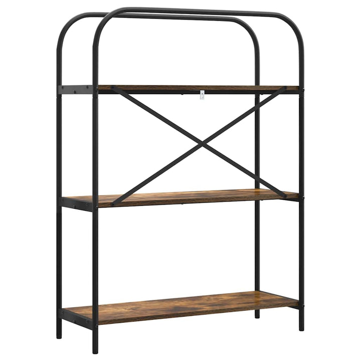 Bogreol Røget eg 80 x 30 x 109 cm Konstrueret træ