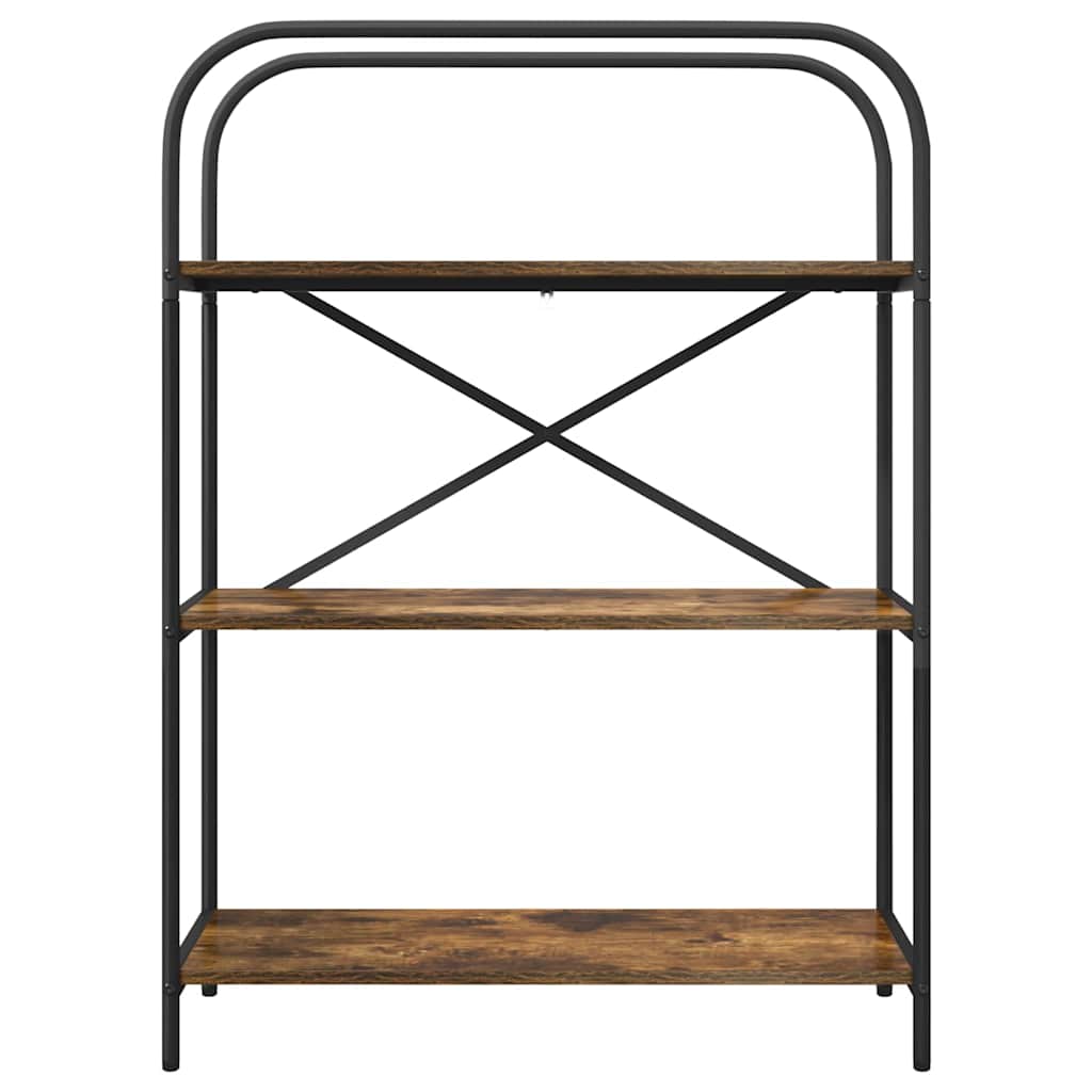 Bogreol Røget eg 80 x 30 x 109 cm Konstrueret træ