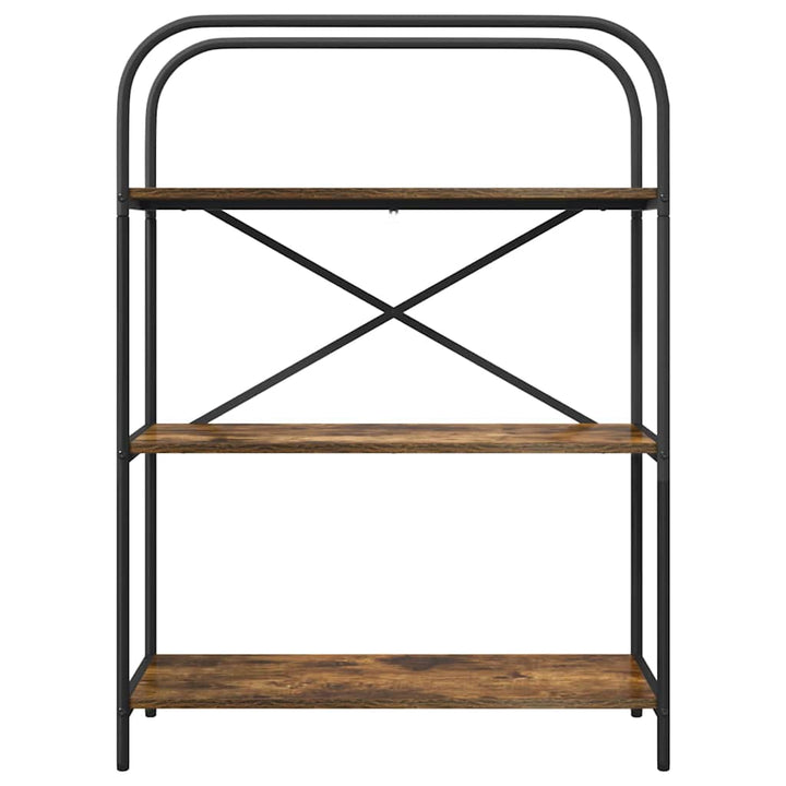 Bogreol Røget eg 80 x 30 x 109 cm Konstrueret træ