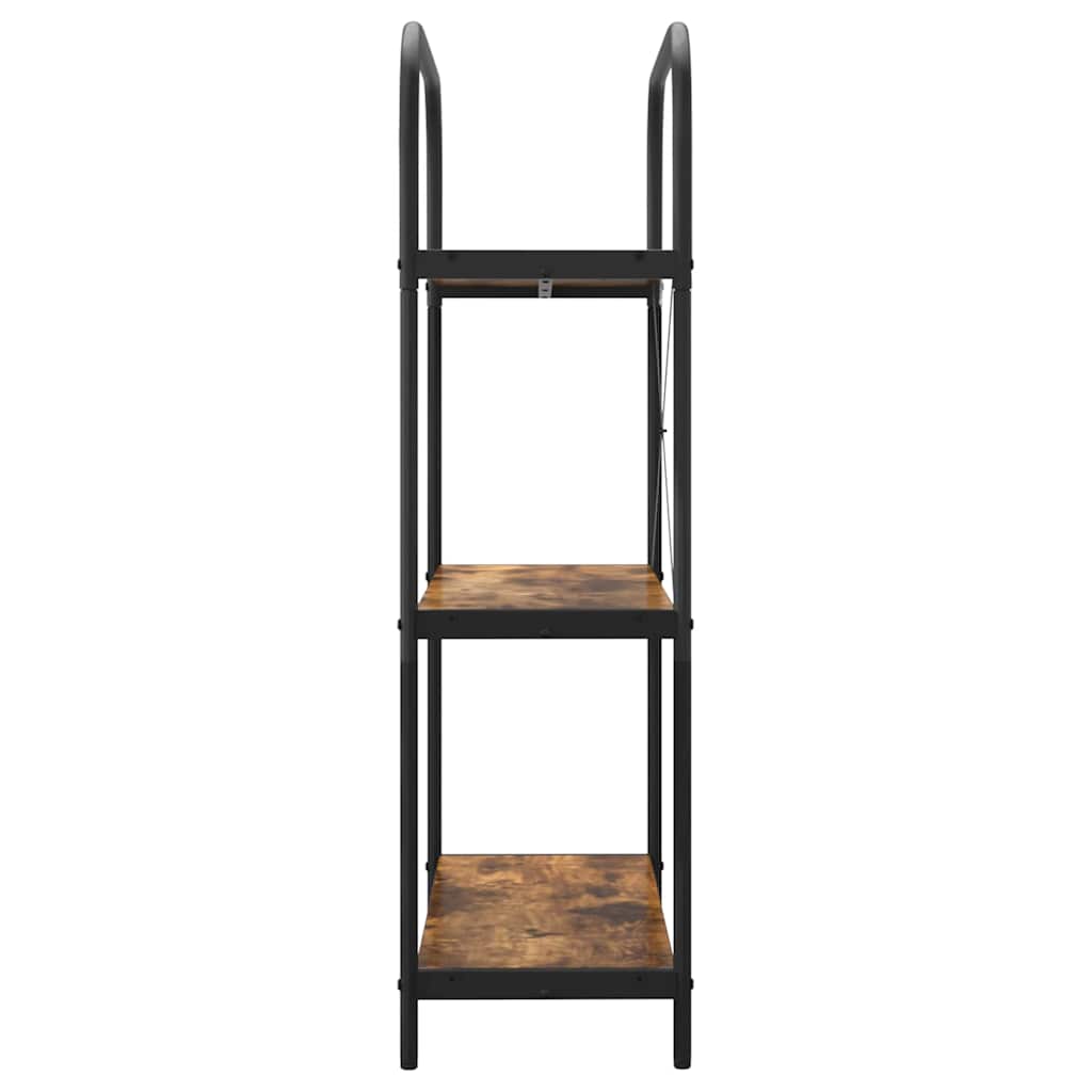 Bogreol Røget eg 80 x 30 x 109 cm Konstrueret træ