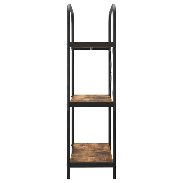 Bogreol Røget eg 80 x 30 x 109 cm Konstrueret træ