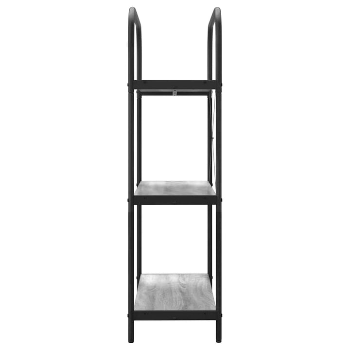 Bogreol Grå Sonoma 80 x 30 x 109 cm Konstrueret træ