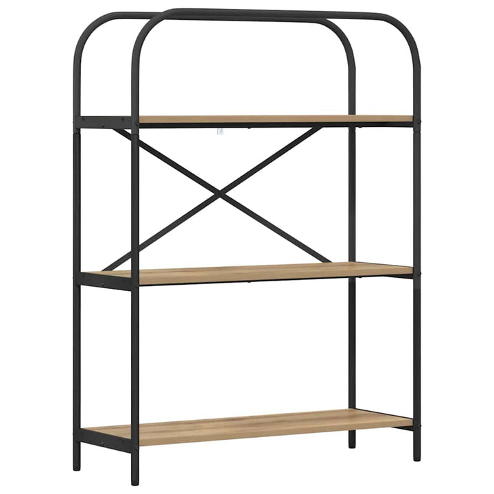Bogreol Artisan Egetræ 80 x 30 x 109 cm Konstrueret træ