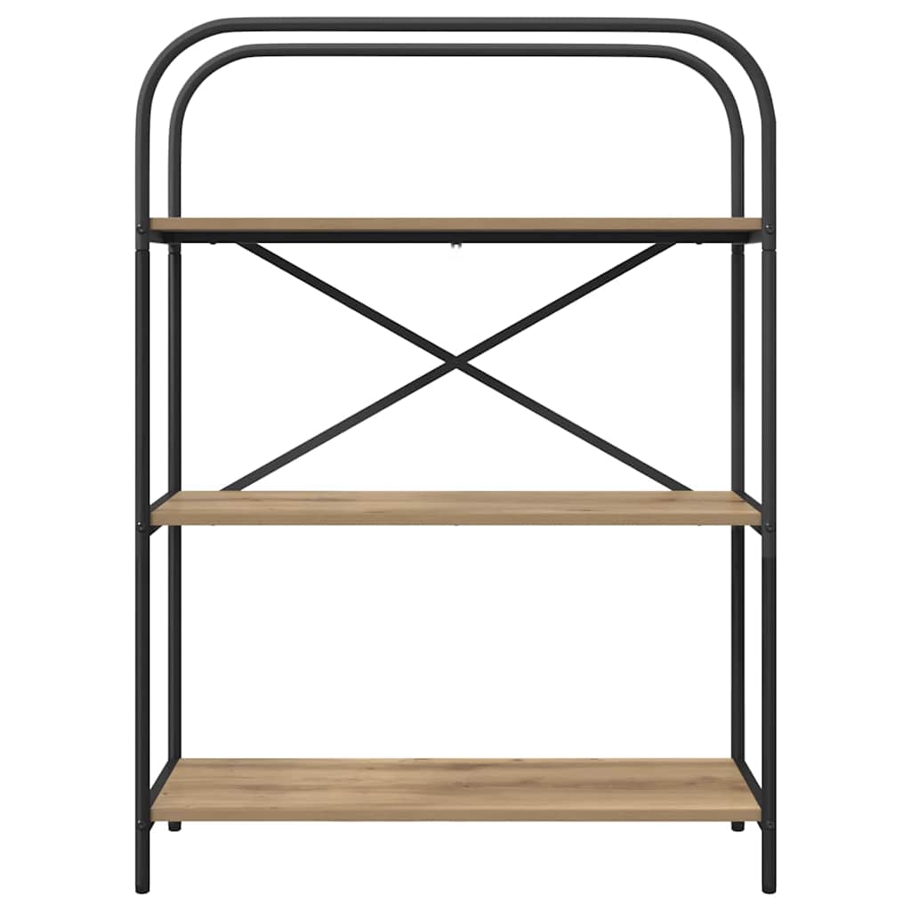 Bogreol Artisan Egetræ 80 x 30 x 109 cm Konstrueret træ