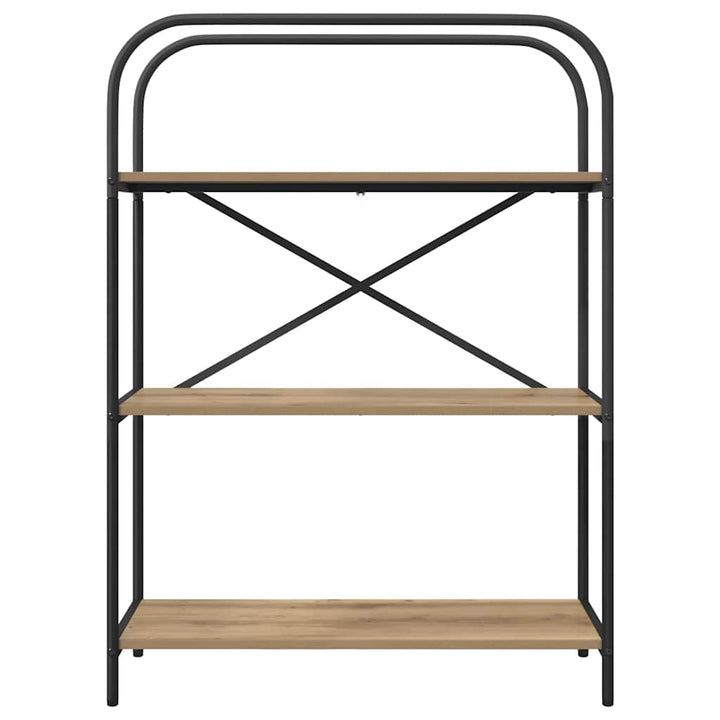 Bogreol Artisan Egetræ 80 x 30 x 109 cm Konstrueret træ