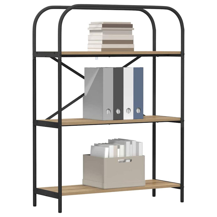Bogreol Artisan Egetræ 80 x 30 x 109 cm Konstrueret træ