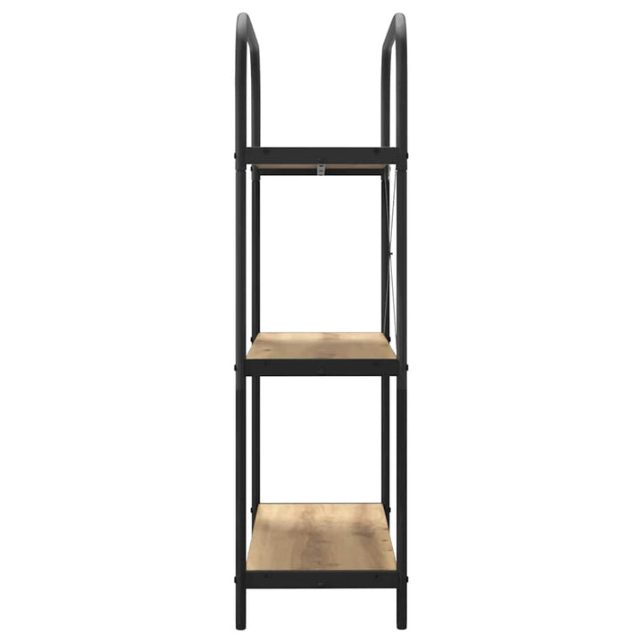 Bogreol 3 niveauer 80 x 30 x 109 cm Konstrueret træ