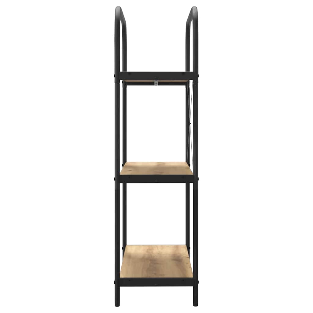 Bogreol Artisan Egetræ 80 x 30 x 109 cm Konstrueret træ