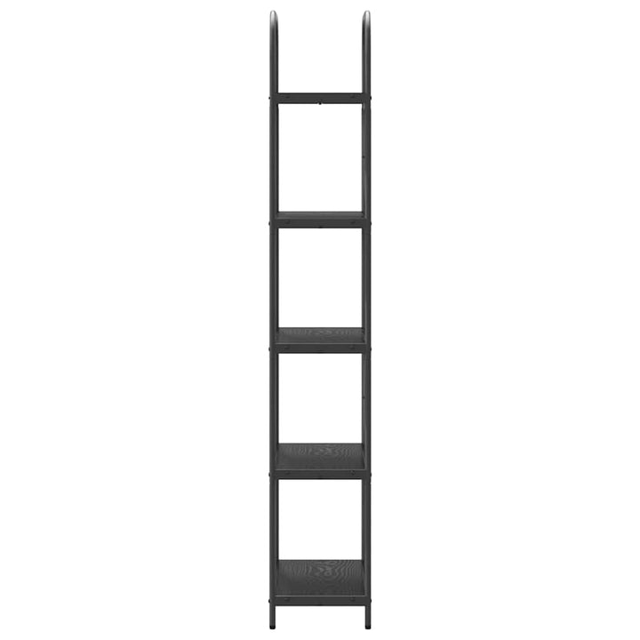 Bogreol Sort eg 60 x 30 x 183 cm Konstrueret træ