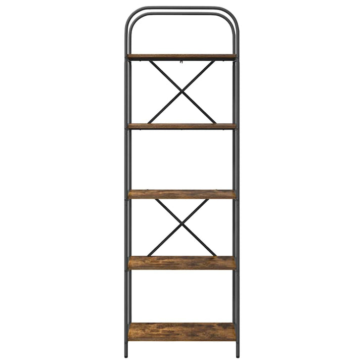 Bogreol Røget eg 60 x 30 x 183 cm Konstrueret træ