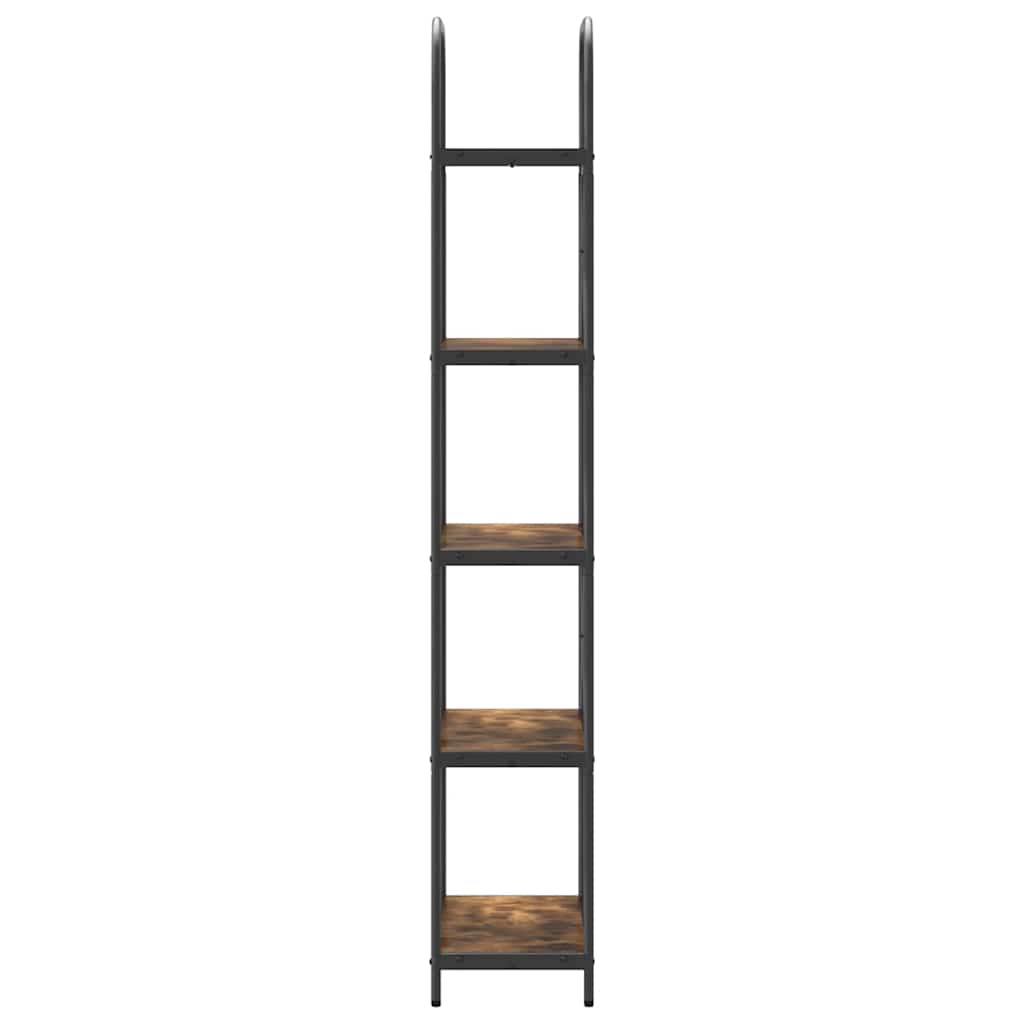 Bogreol Røget eg 60 x 30 x 183 cm Konstrueret træ
