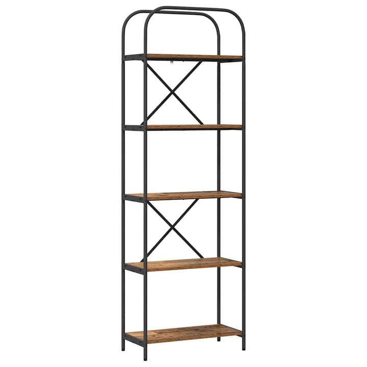 Bogreol Gammelt træ 60 x 30 x 183 cm Konstrueret træ