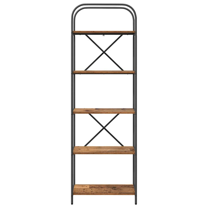 Bogreol Gammelt træ 60 x 30 x 183 cm Konstrueret træ
