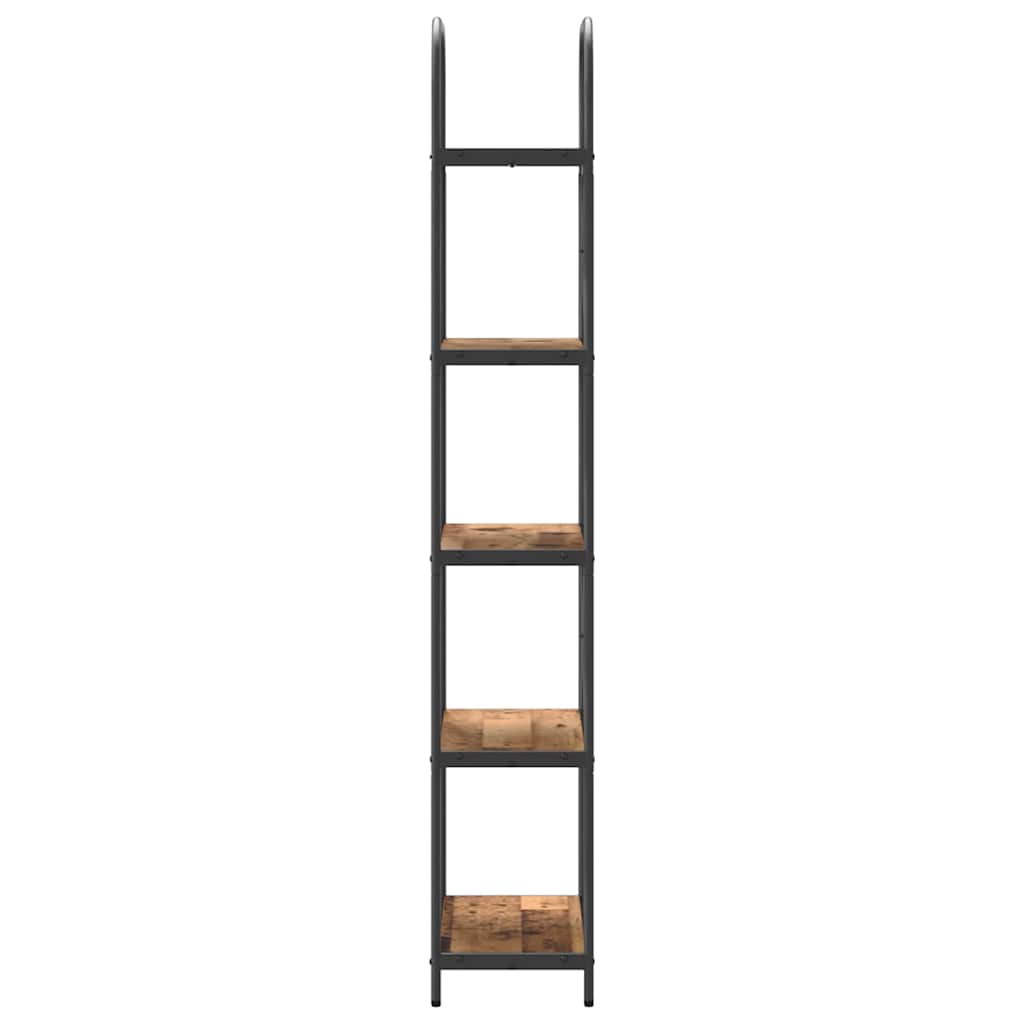 Bogreol Gammelt træ 60 x 30 x 183 cm Konstrueret træ