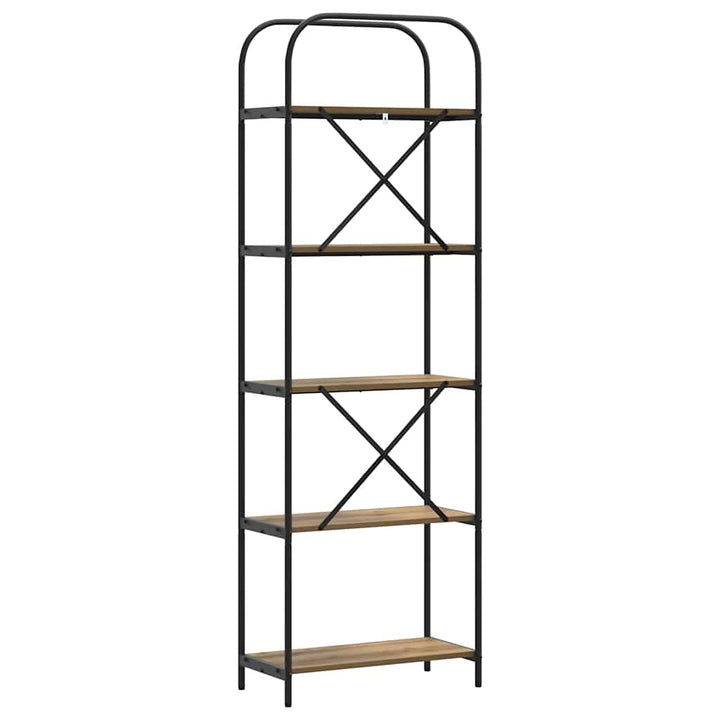 Bogreol Artisan Egetræ 60 x 30 x 183 cm Konstrueret træ