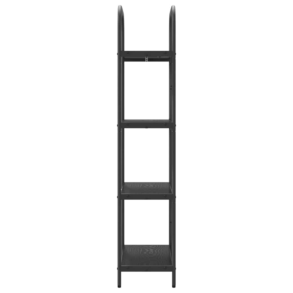 Bogreol Sort eg 60 x 30 x 146 cm Konstrueret træ