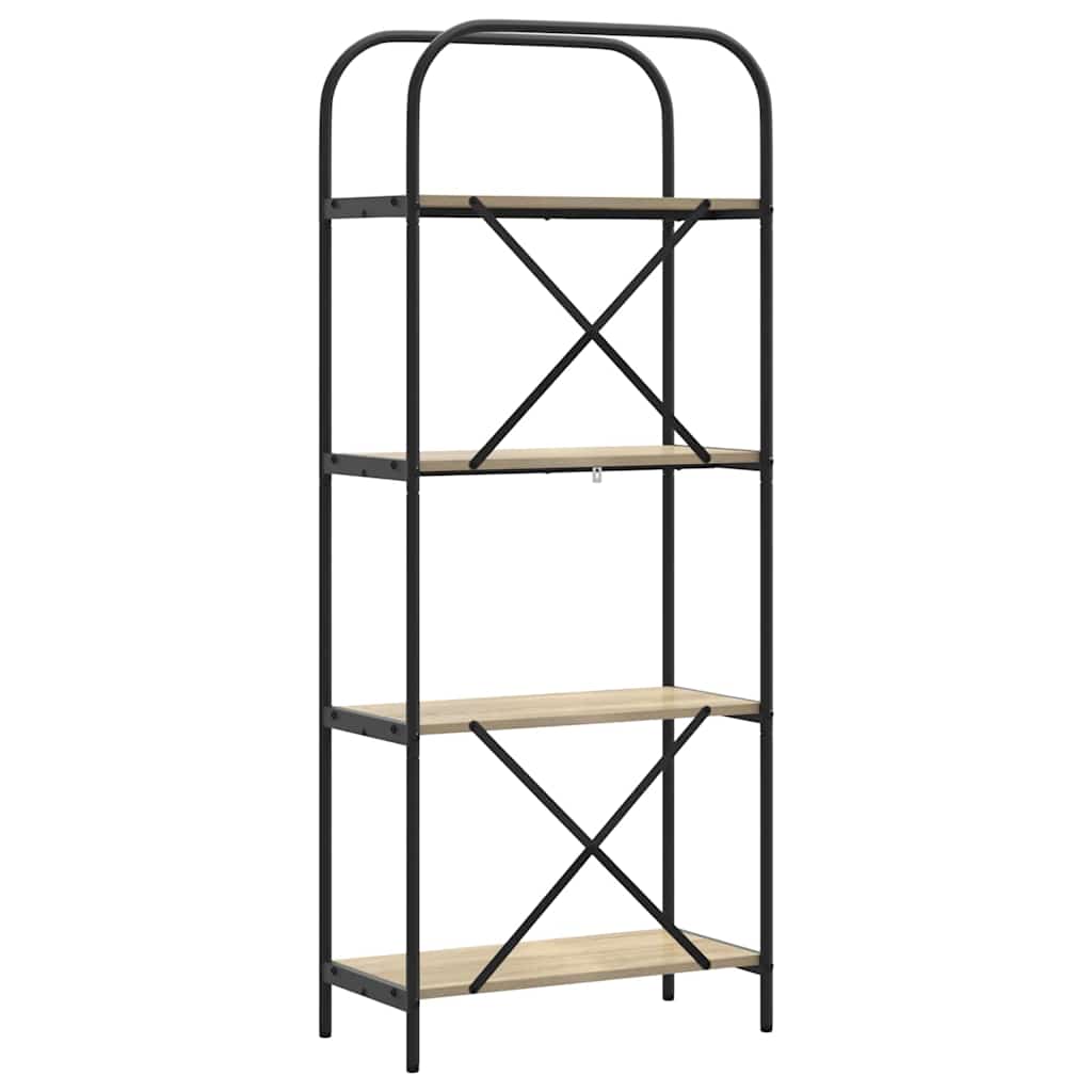 Bogreol Sonoma eg 60 x 30 x 146 cm Konstrueret træ