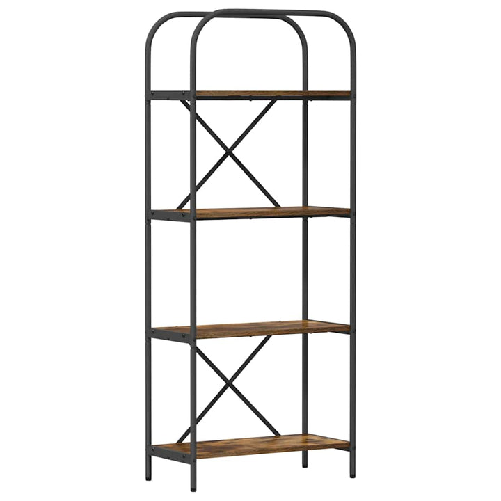 Bogreol Røget eg 60 x 30 x 146 cm Konstrueret træ