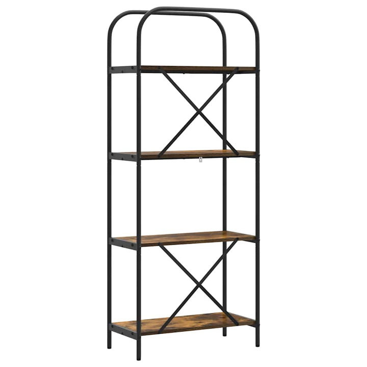 Bogreol Røget eg 60 x 30 x 146 cm Konstrueret træ