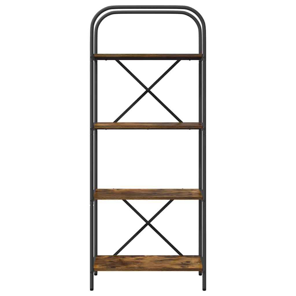 Bogreol Røget eg 60 x 30 x 146 cm Konstrueret træ