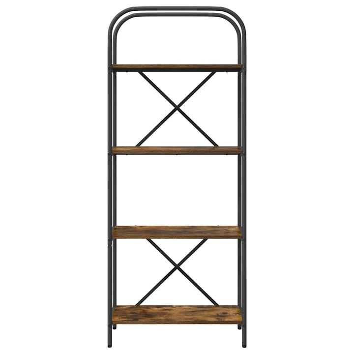 Bogreol Røget eg 60 x 30 x 146 cm Konstrueret træ