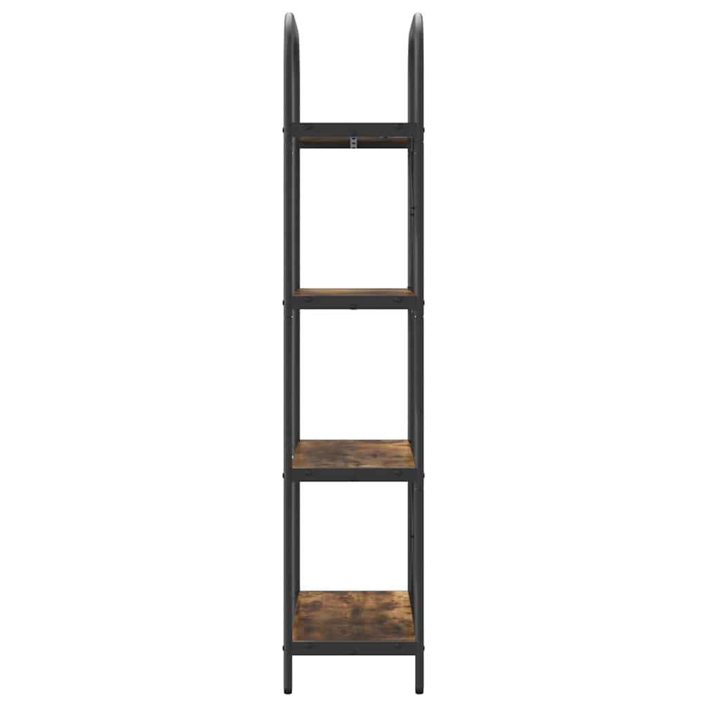 Bogreol Røget eg 60 x 30 x 146 cm Konstrueret træ