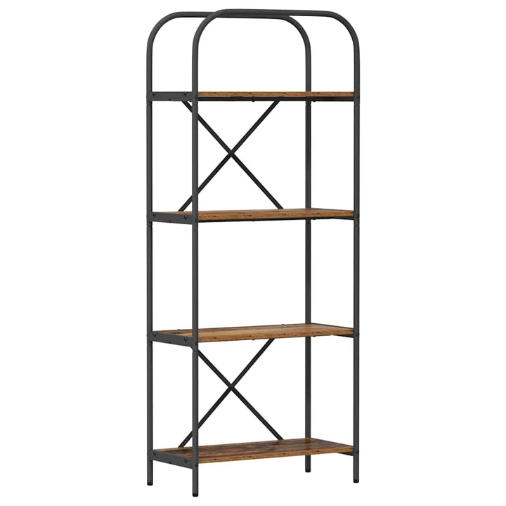 Bogreol Gammelt træ 60 x 30 x 146 cm Konstrueret træ