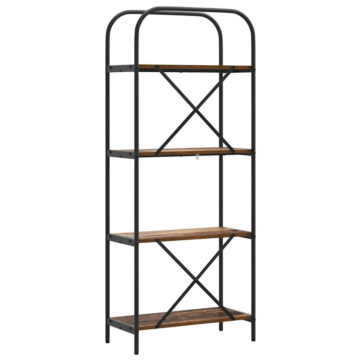 Bogreol Gammelt træ 60 x 30 x 146 cm Konstrueret træ