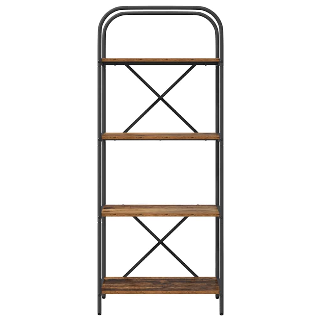 Bogreol Gammelt træ 60 x 30 x 146 cm Konstrueret træ