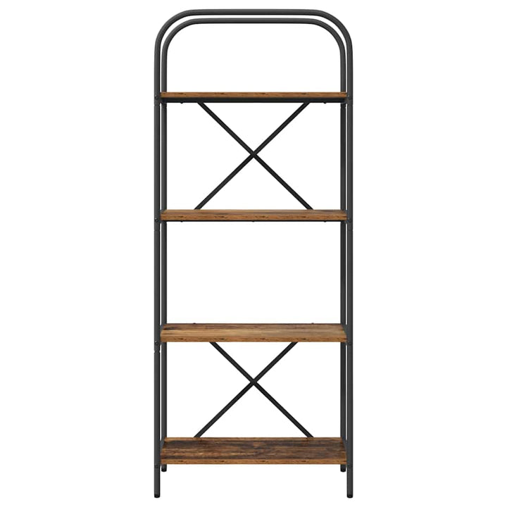 Bogreol Gammelt træ 60 x 30 x 146 cm Konstrueret træ