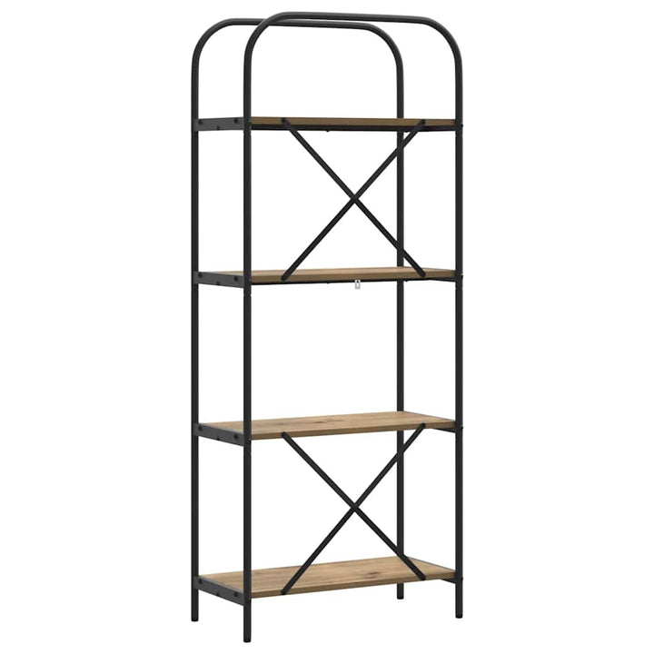 Bogreol Artisan Egetræ 60 x 30 x 146 cm Konstrueret træ