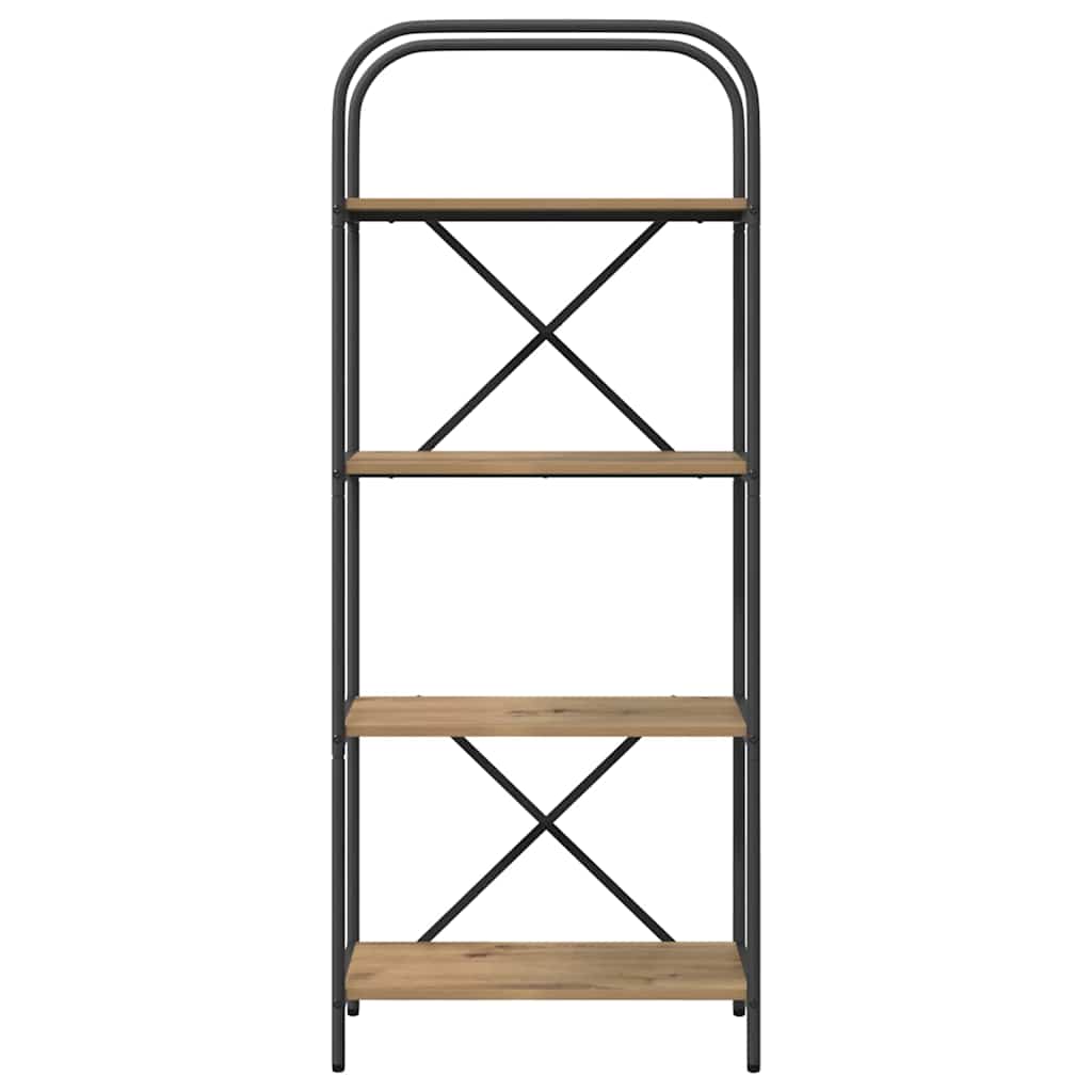 Bogreol Artisan Egetræ 60 x 30 x 146 cm Konstrueret træ