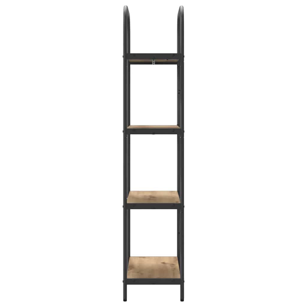 Bogreol Artisan Egetræ 60 x 30 x 146 cm Konstrueret træ