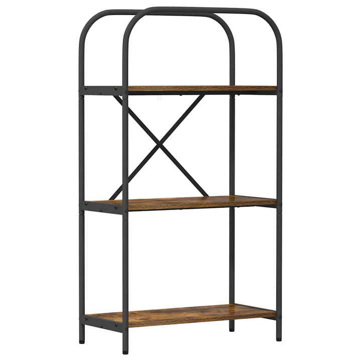 Bogreol Røget eg 60 x 30 x 109 cm Konstrueret træ