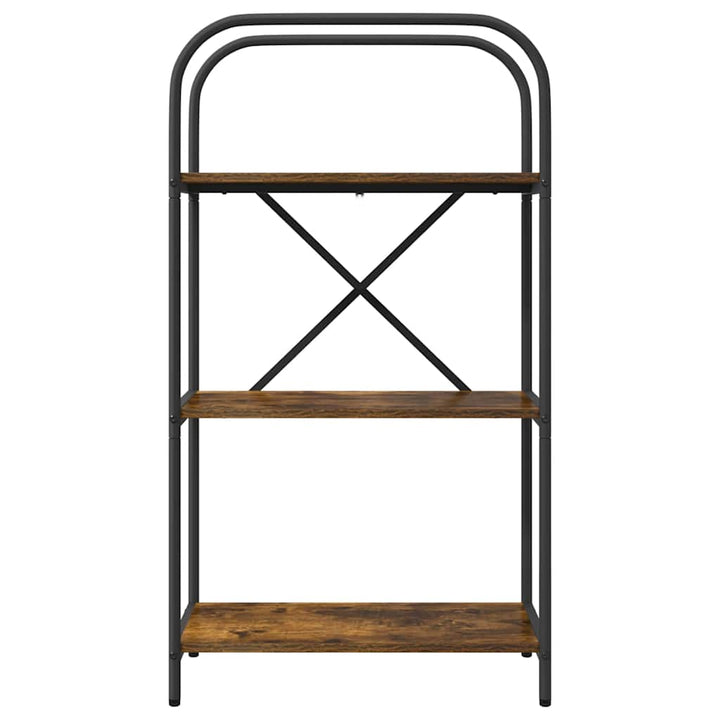 Bogreol Røget eg 60 x 30 x 109 cm Konstrueret træ