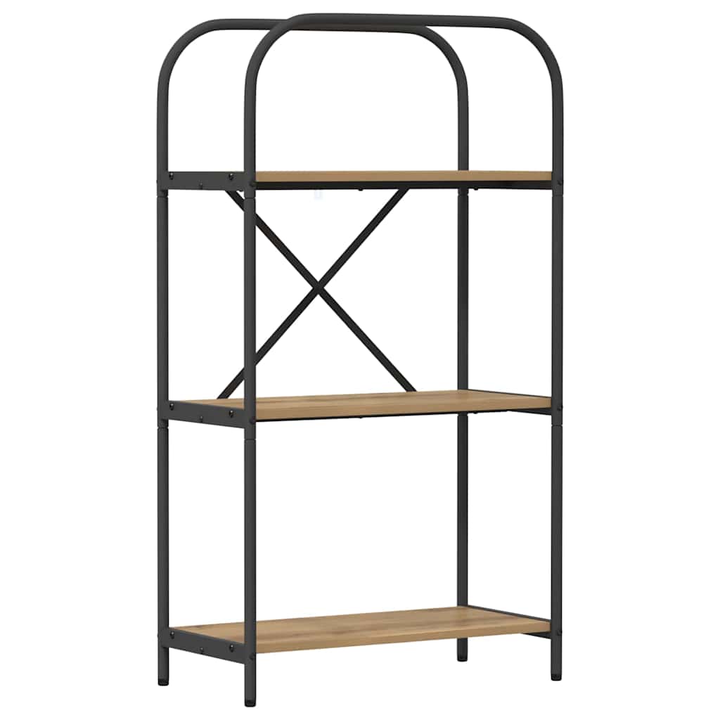 Bogreol Artisan Egetræ 60 x 30 x 109 cm Konstrueret træ