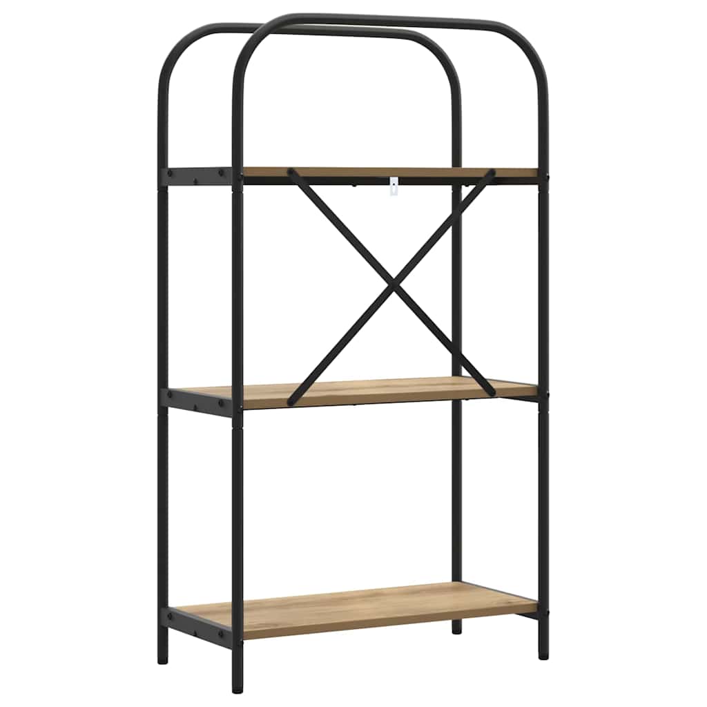 Bogreol Artisan Egetræ 60 x 30 x 109 cm Konstrueret træ
