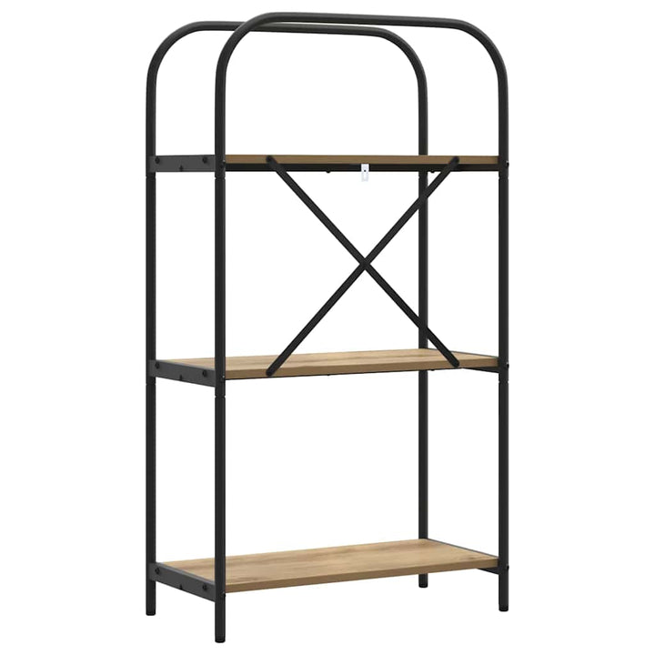 Bogreol Artisan Egetræ 60 x 30 x 109 cm Konstrueret træ