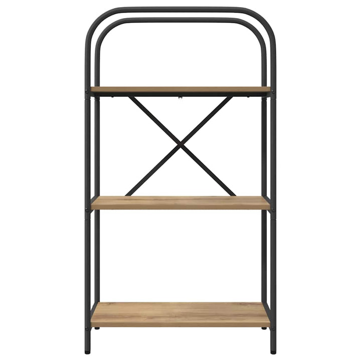 Bogreol 3 niveauer 60 x 30 x 109 cm Konstrueret træ
