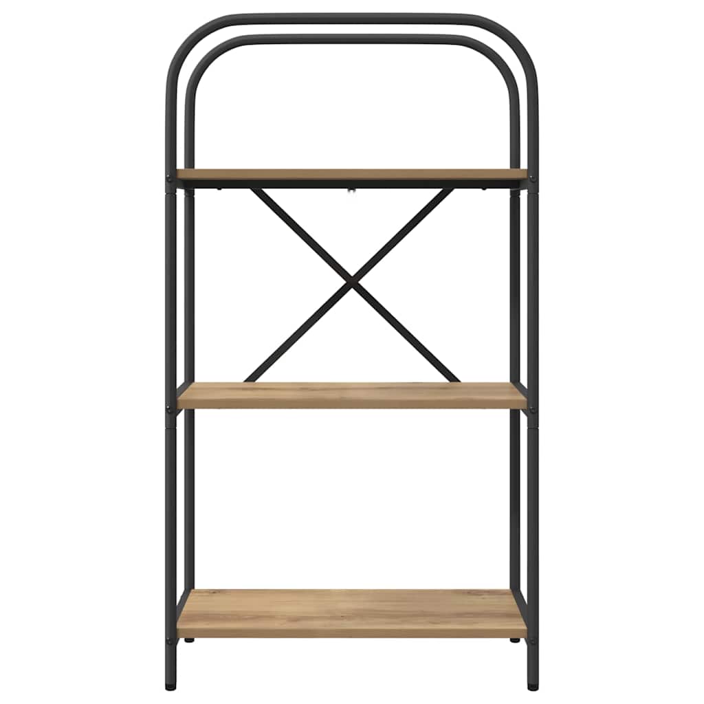 Bogreol Artisan Egetræ 60 x 30 x 109 cm Konstrueret træ