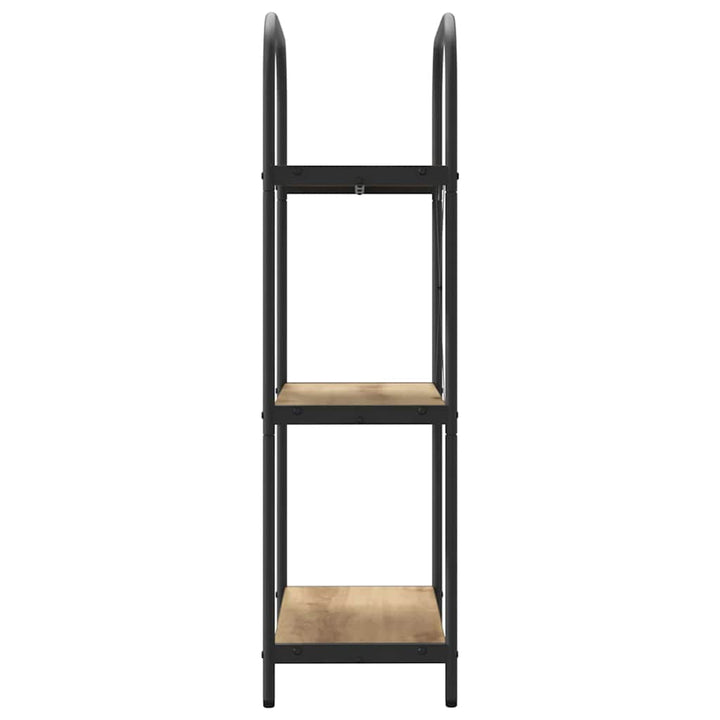 Bogreol 3 niveauer 60 x 30 x 109 cm Konstrueret træ