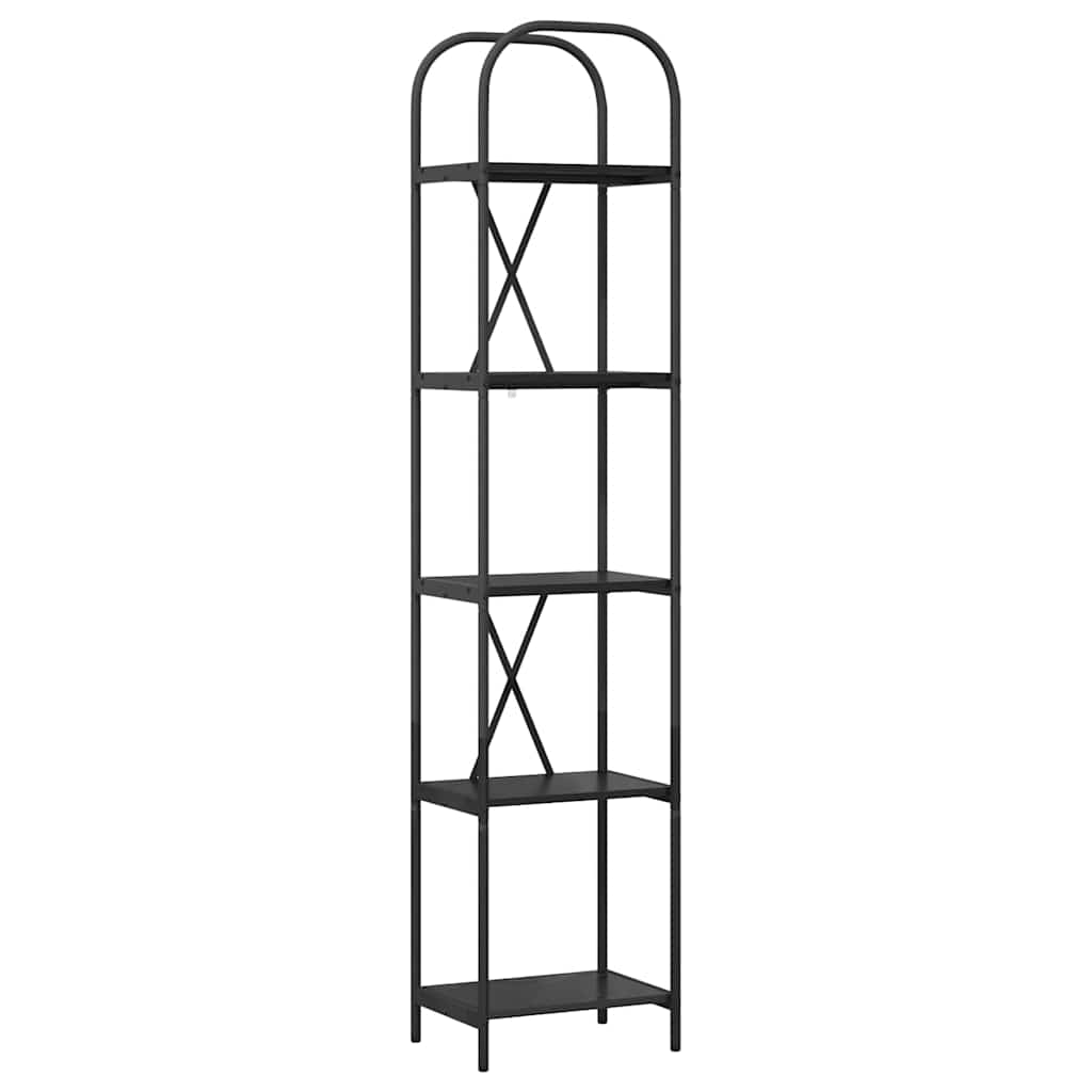Bogreol Sort eg 40 x 30 x 183 cm Konstrueret træ