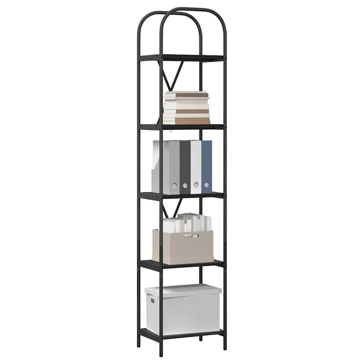 Bogreol Sort eg 40 x 30 x 183 cm Konstrueret træ