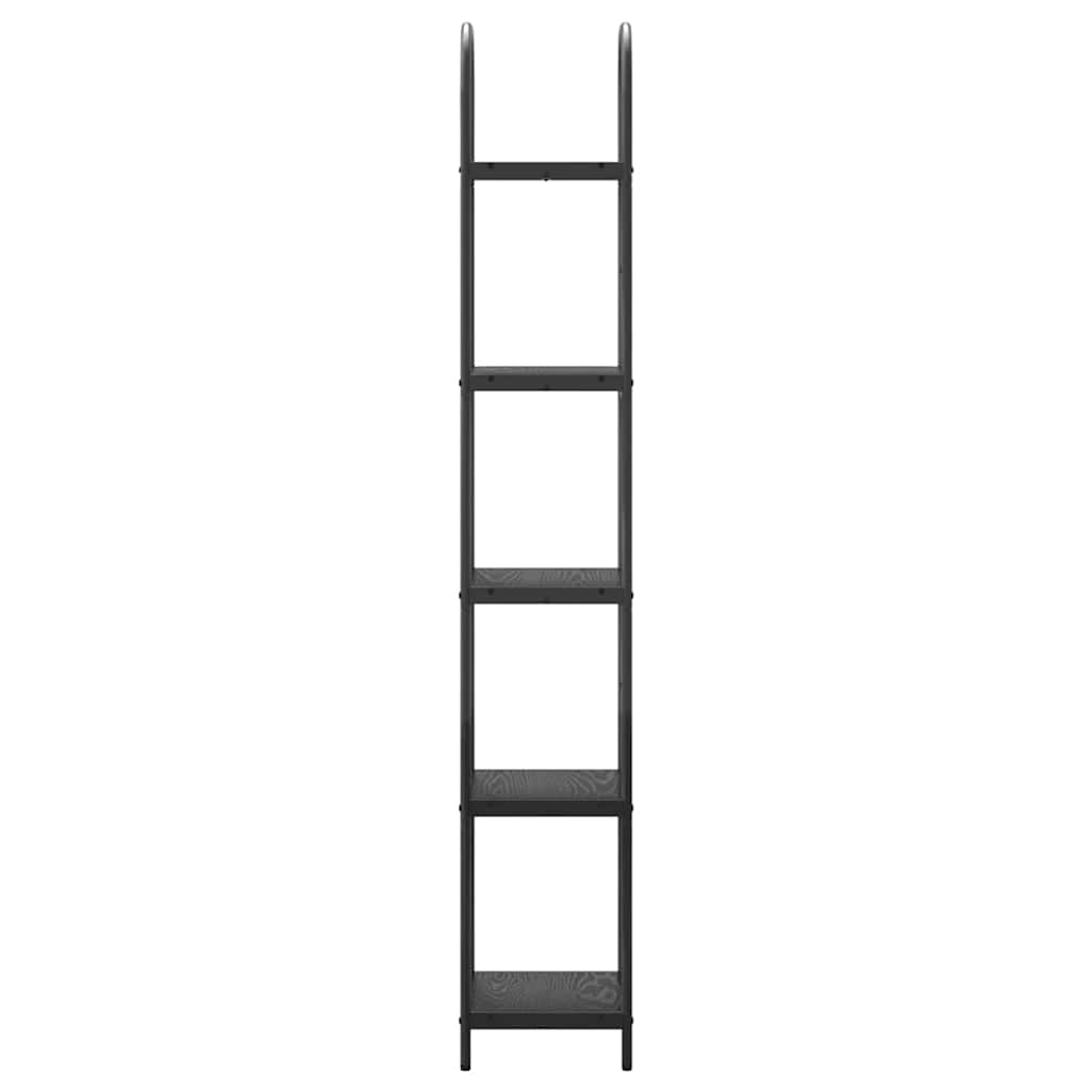Bogreol Sort eg 40 x 30 x 183 cm Konstrueret træ