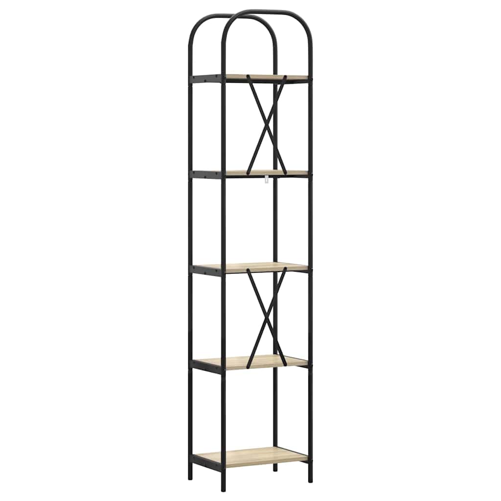 Bogreol Sonoma eg 40 x 30 x 183 cm Konstrueret træ